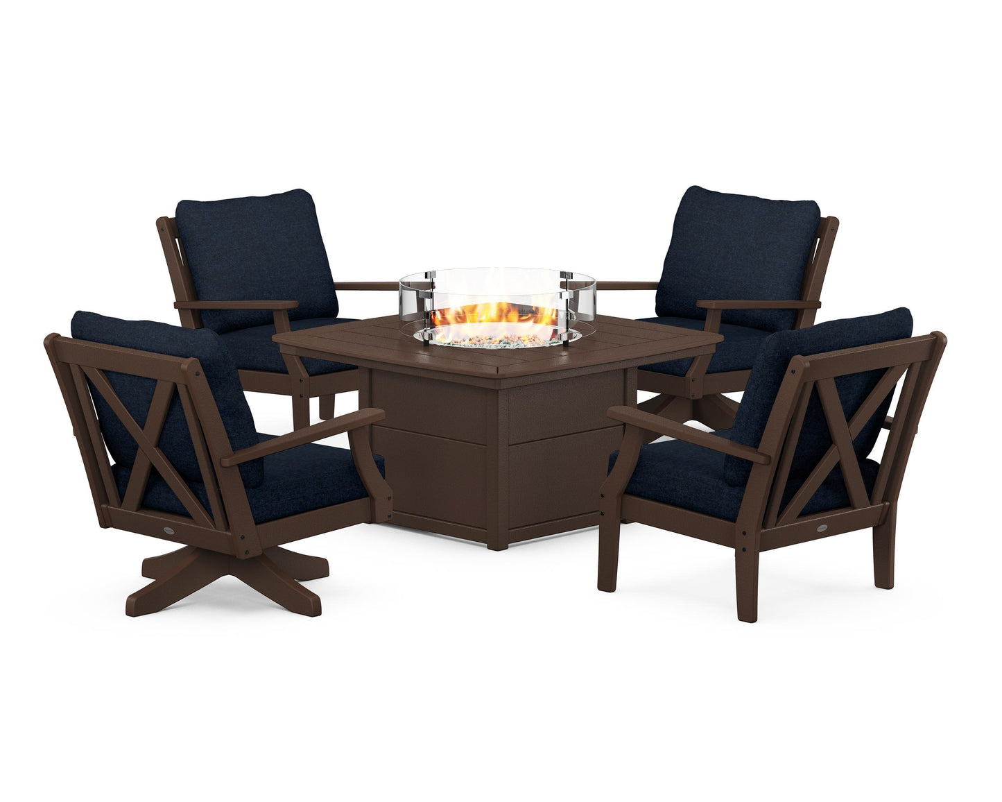 Braxton 5-Piece Deep Seating Set with Fire Table
