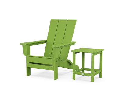 Modern Studio Folding Adirondack Chair with Side Table