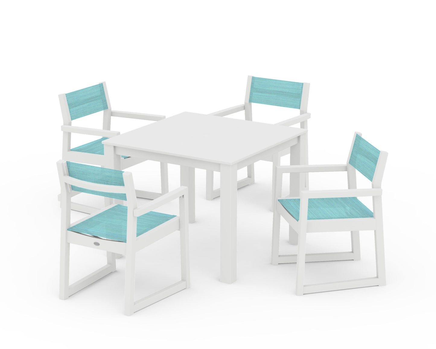 EDGE Sling Arm Chair 5-Piece Parsons Dining Set