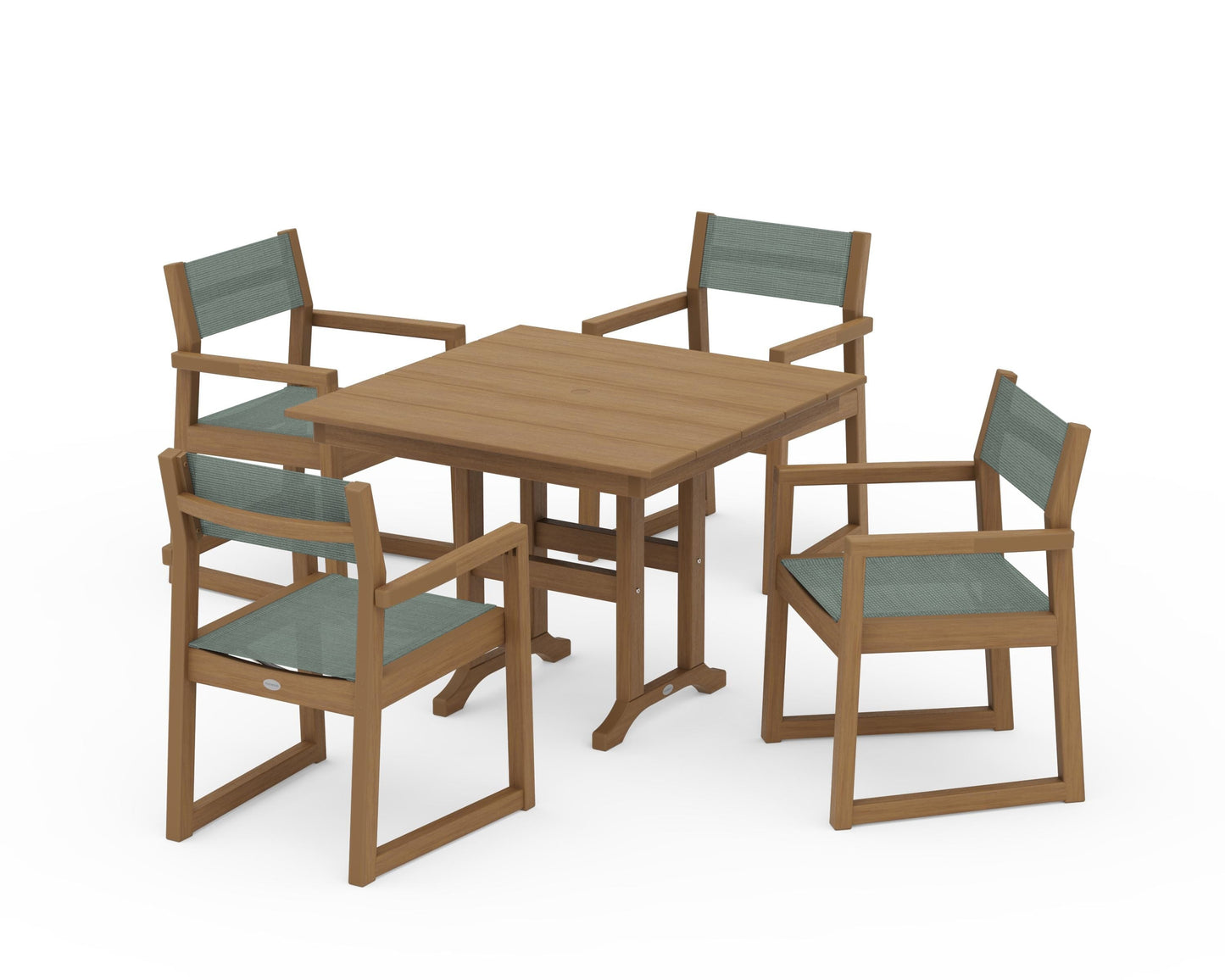 EDGE Sling Arm Chair 5-Piece Farmhouse Dining Set