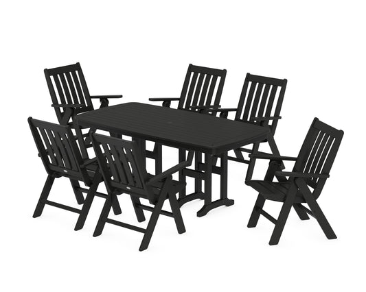 Vineyard Folding Chair 7-Piece Dining Set