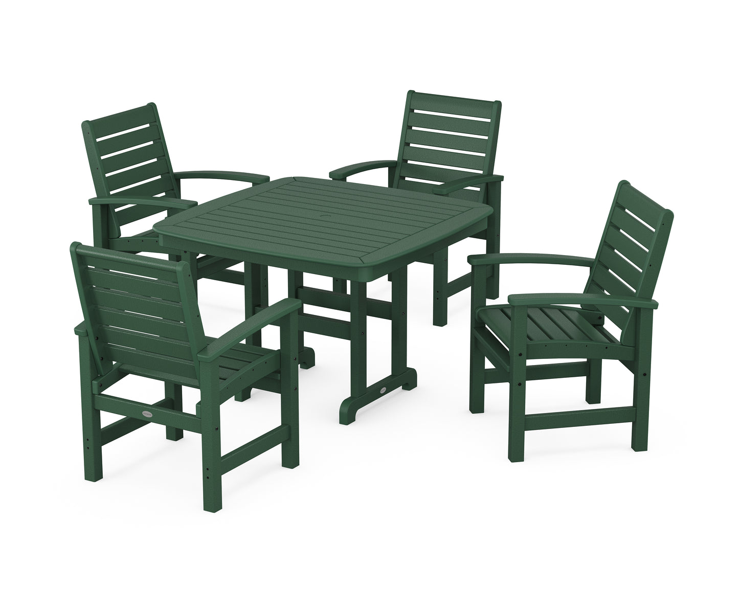 Signature 5-Piece Dining Set with Trestle Legs