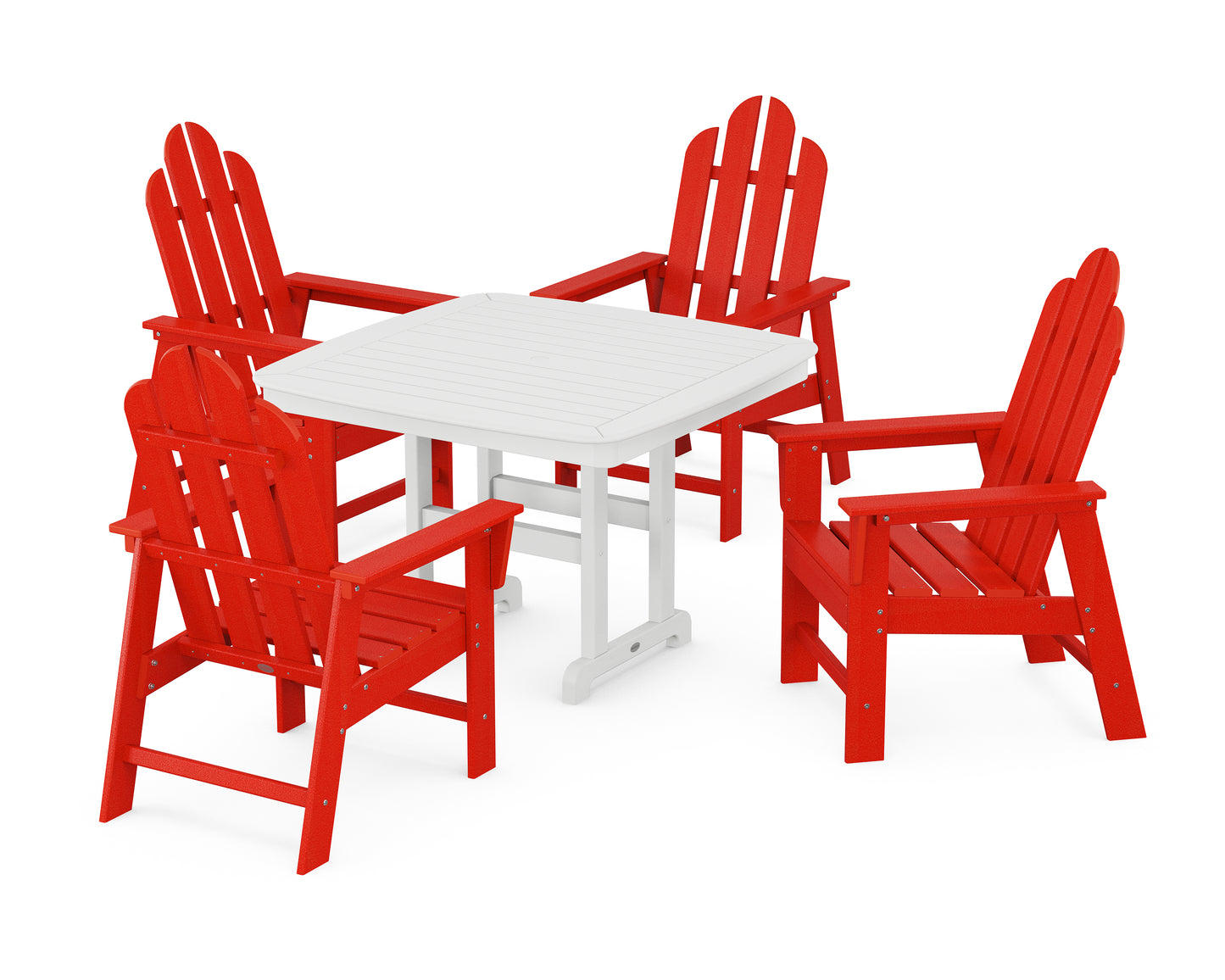 Long Island 5-Piece Dining Set with Trestle Legs