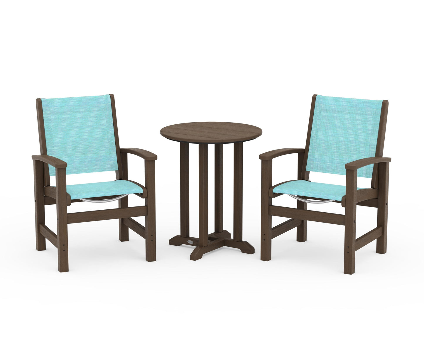 Coastal 3-Piece Round Bistro Dining Set
