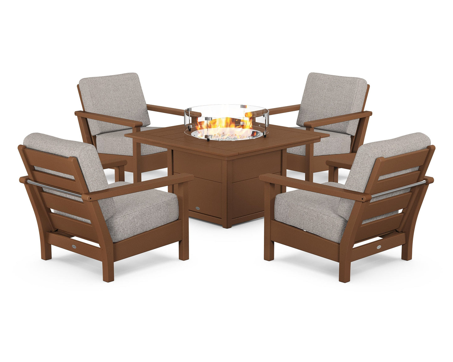 Harbour 5-Piece Conversation Set with Fire Pit Table