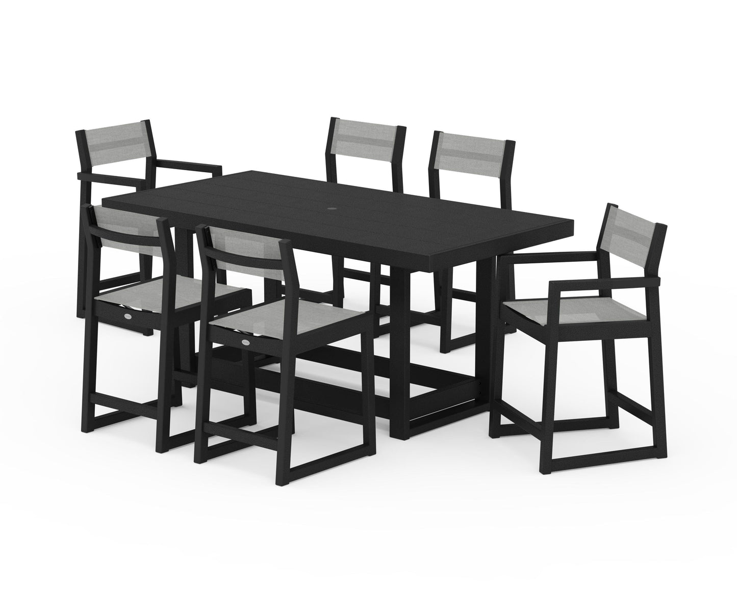 EDGE Sling 7-Piece Counter Table Set