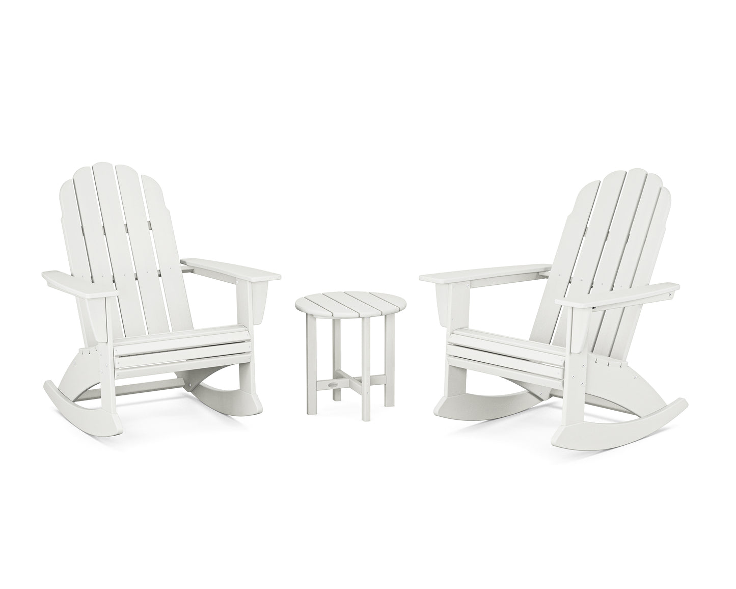 Vineyard Curveback 3-Piece Adirondack Rocking Chair Set