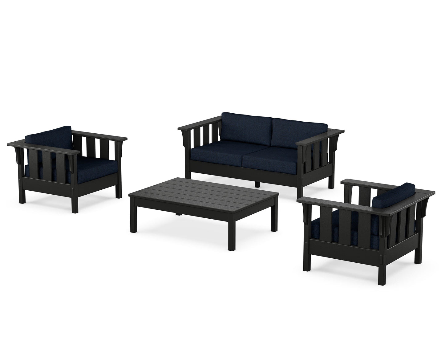 Acadia 4-Piece Deep Seating Set with Loveseat