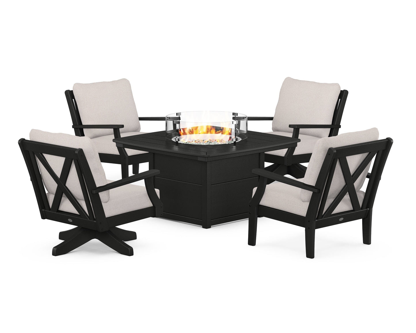 Braxton 5-Piece Deep Seating Set with Fire Table