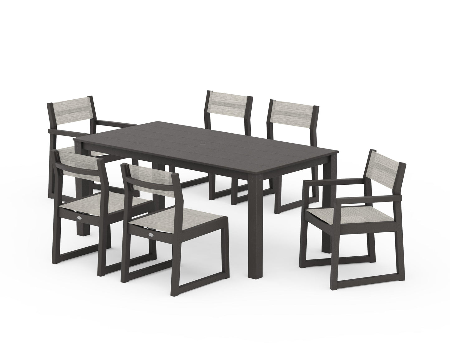 EDGE Sling 7-Piece Parsons Dining Set