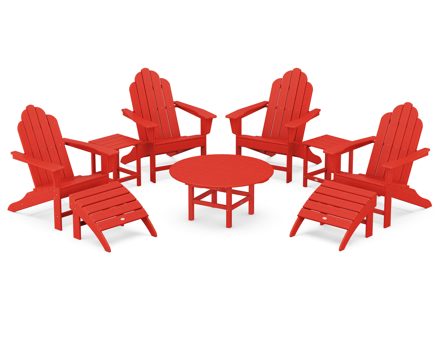 Long Island Adirondack 9-Piece Conversation Group