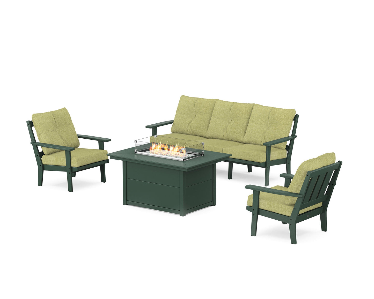 Oxford Deep Seating Fire Pit Table Set