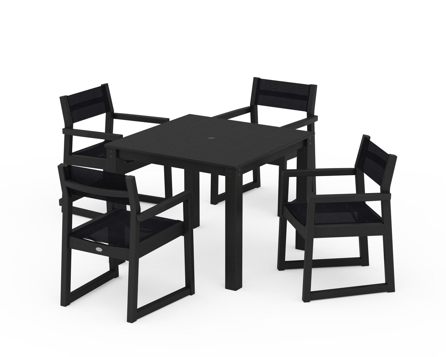 EDGE Sling Arm Chair 5-Piece Parsons Dining Set