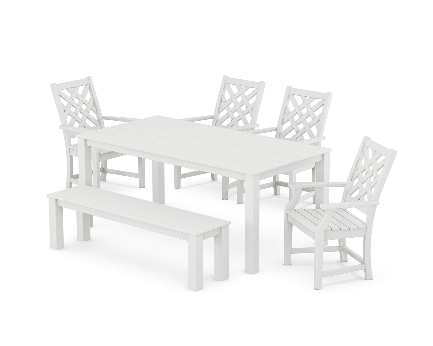 Wovendale 6-Piece Parsons Dining Set with Bench