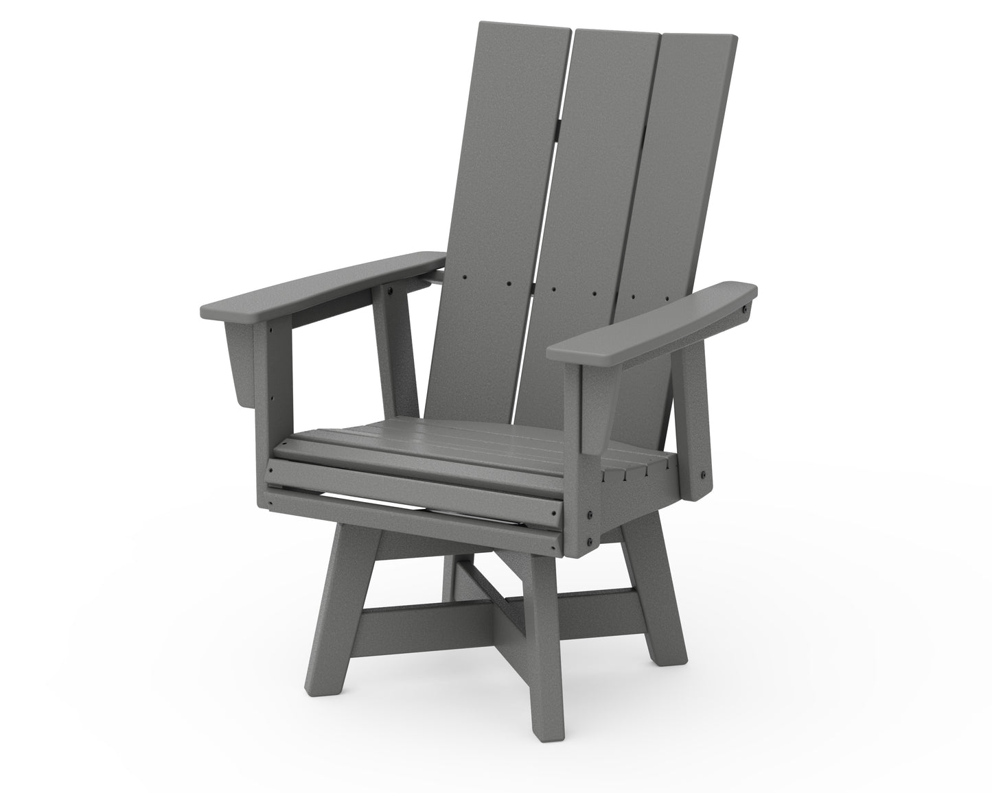 Modern Curveback Adirondack Swivel Dining Chair