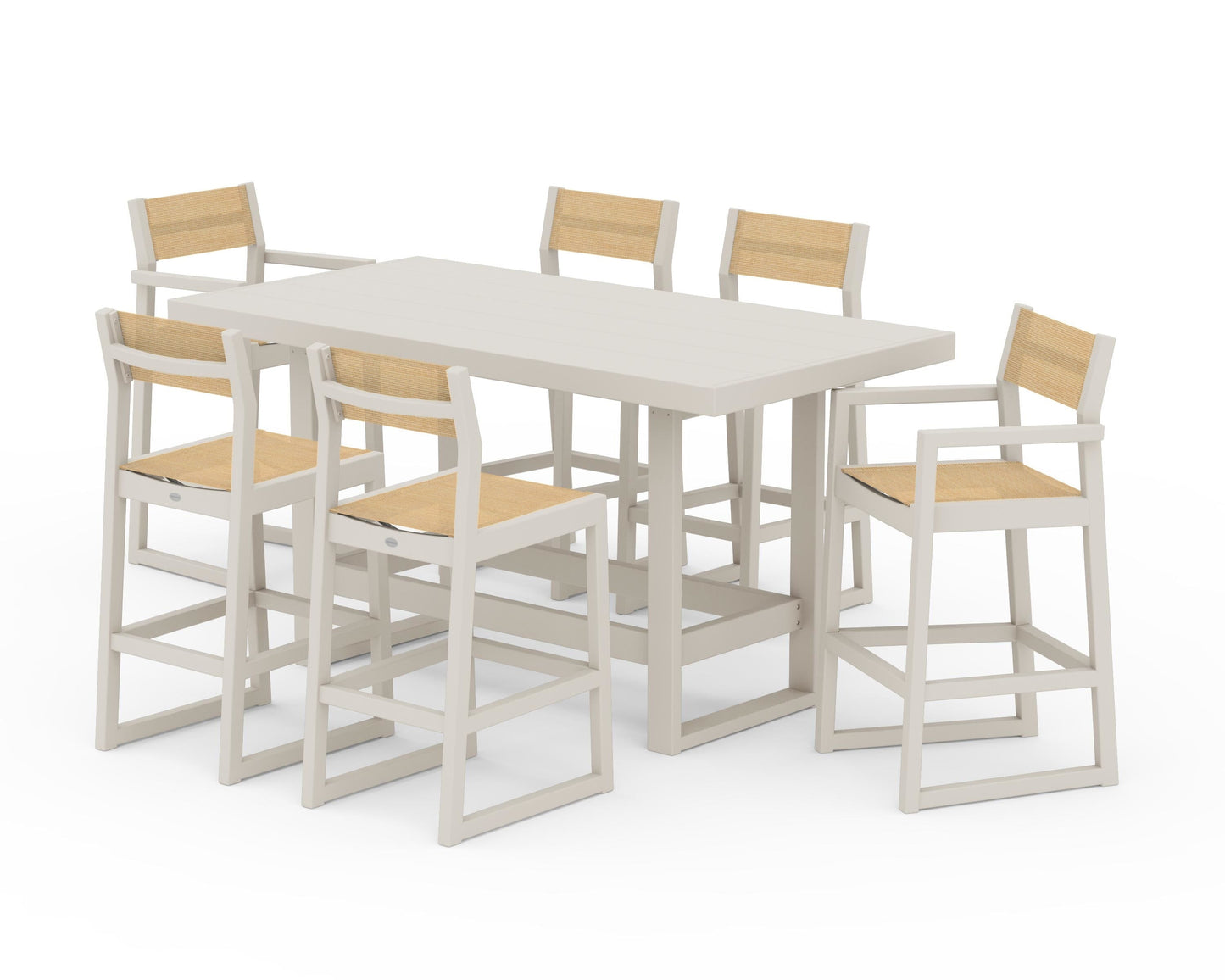 EDGE Sling 7-Piece Bar Table Set