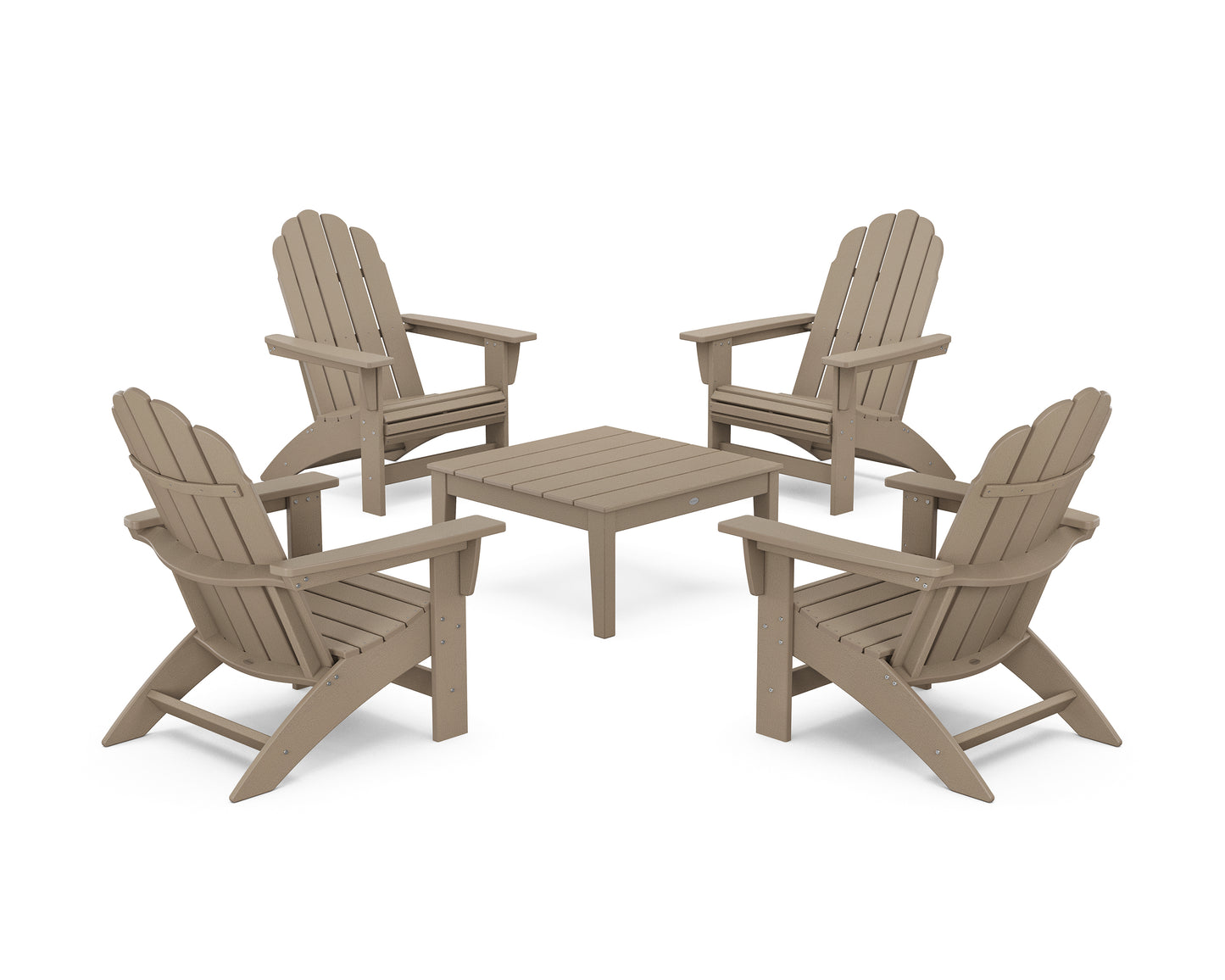 5-Piece Vineyard Grand Adirondack Chair Conversation Group