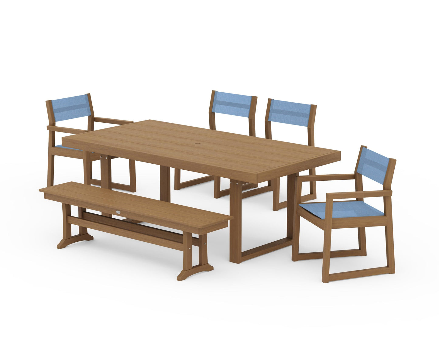 EDGE Sling 6-Piece Dining Set with Bench