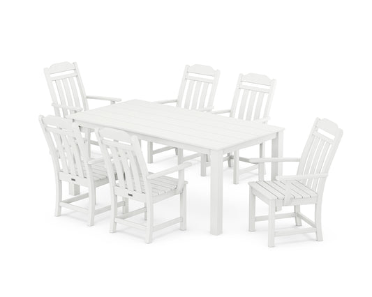 Country Living Arm Chair 7-Piece Parsons Dining Set