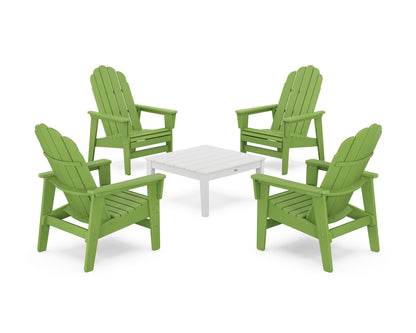 5-Piece Vineyard Grand Upright Adirondack Chair Conversation Group