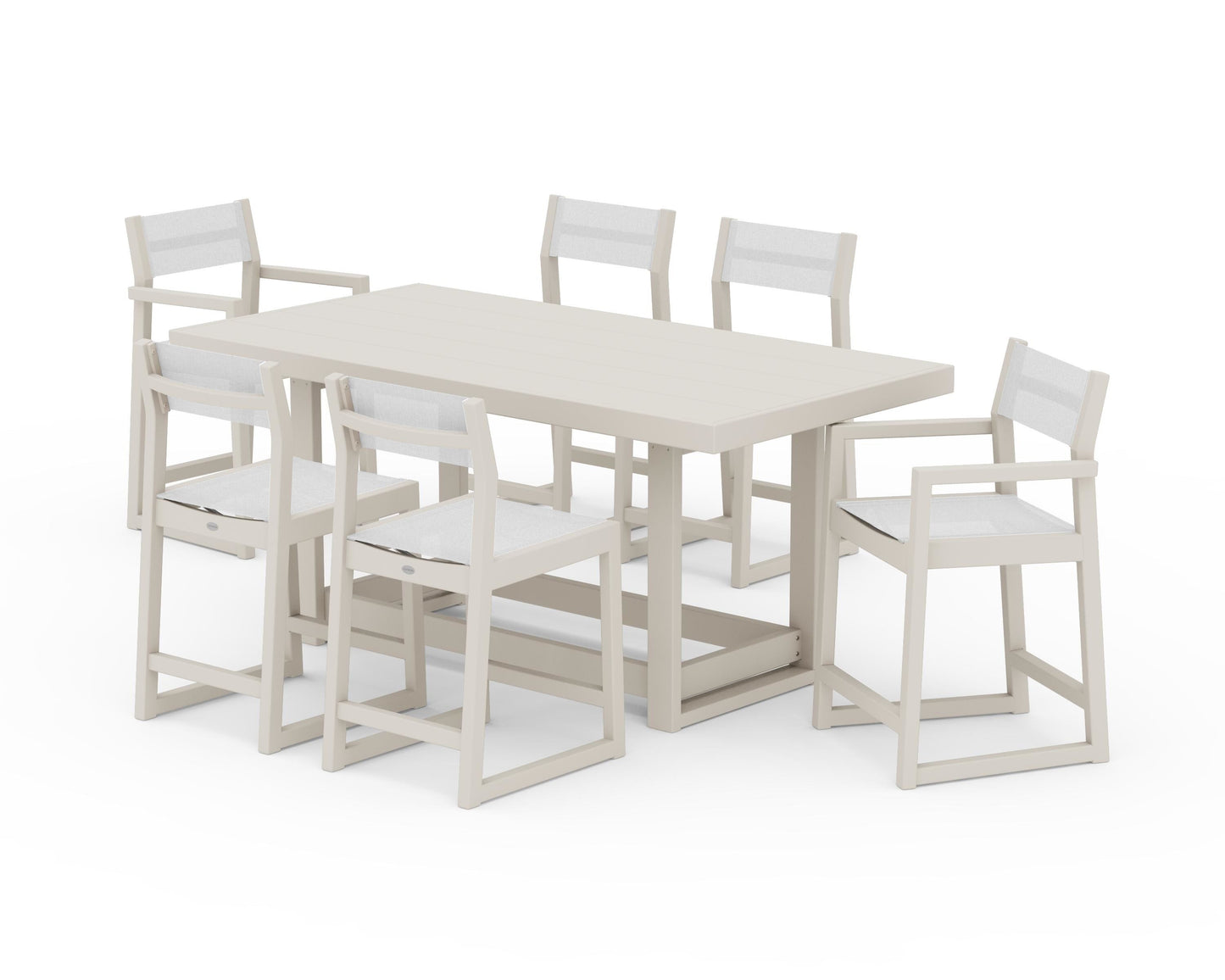 EDGE Sling 7-Piece Counter Table Set