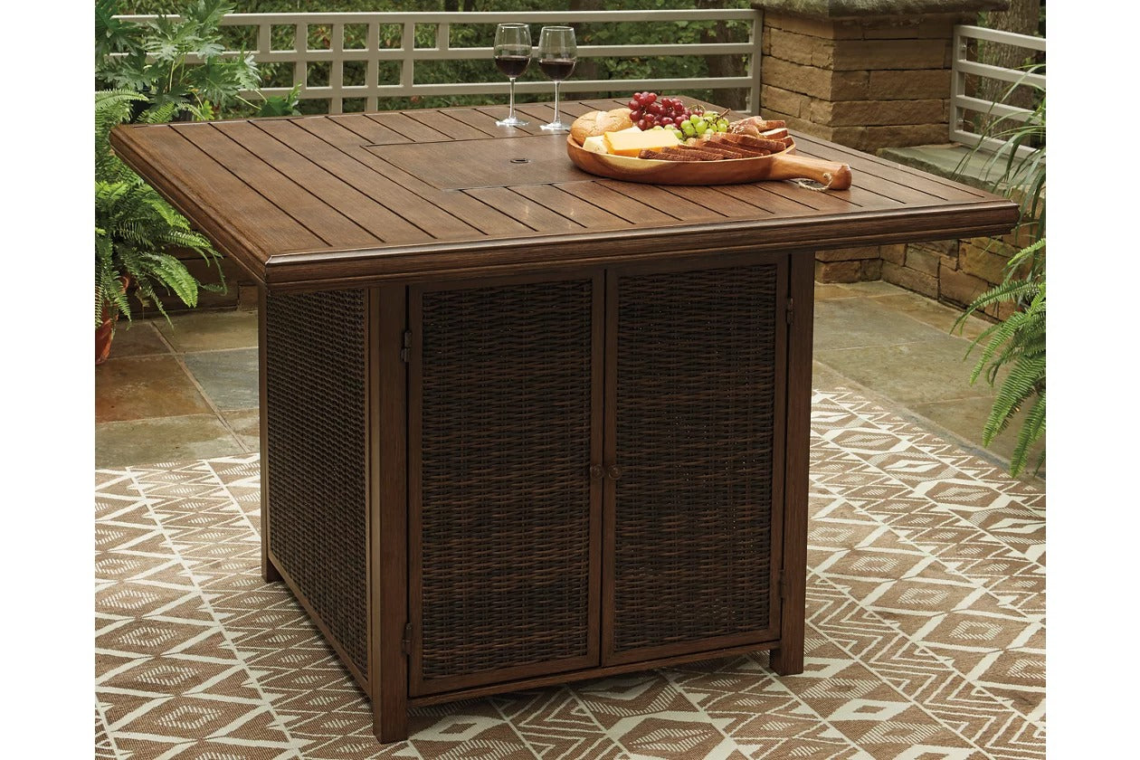 Paradise Trail Outdoor Bar Height Dining Table