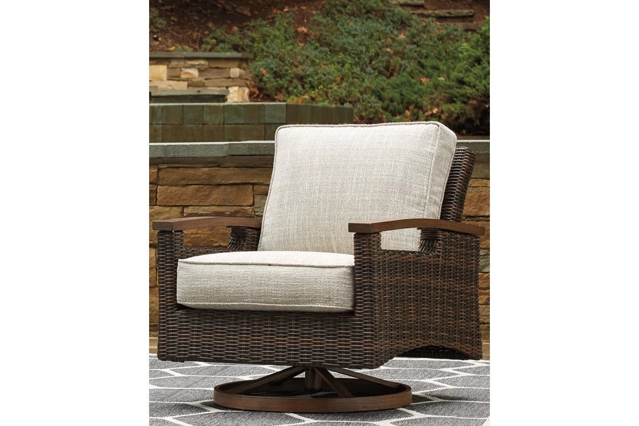 Paradise Trail Outdoor Swivel Lounge Chairs (Set of 2)