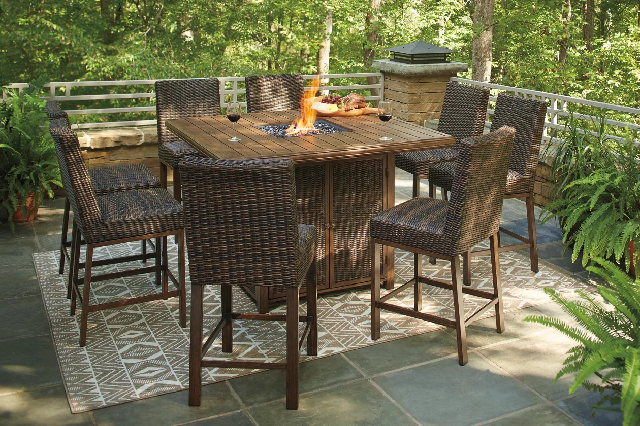 Paradise Trail Outdoor Bar Height Dining Table